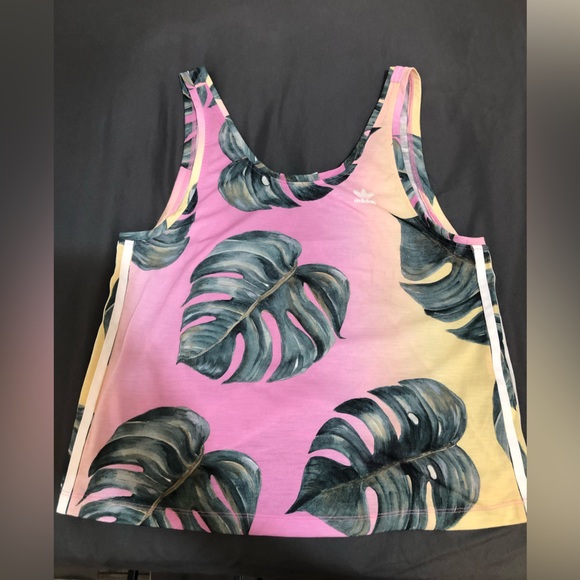 Adidas Monstera Print Tank - Picture 1 of 3